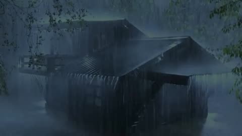 Tranquil Rainstorm: Thunder and Rainfall in the Night Part 5