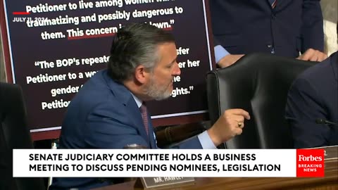 Ted Cruz Directly Confronts Dems Over Nominee Who Supports Jailing Trans Inmates In Women's Prisons