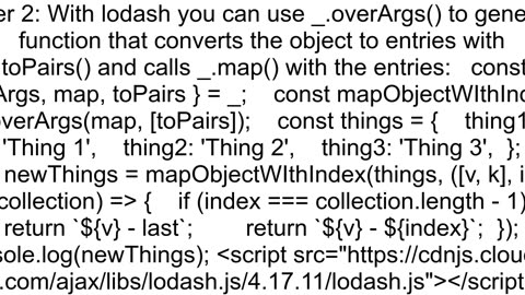 How can I get the iteration number when using lodash map on an object