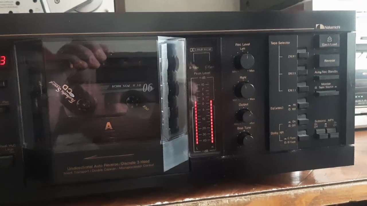 Nakamichi RX505 play recorded sample BASF chrome tape