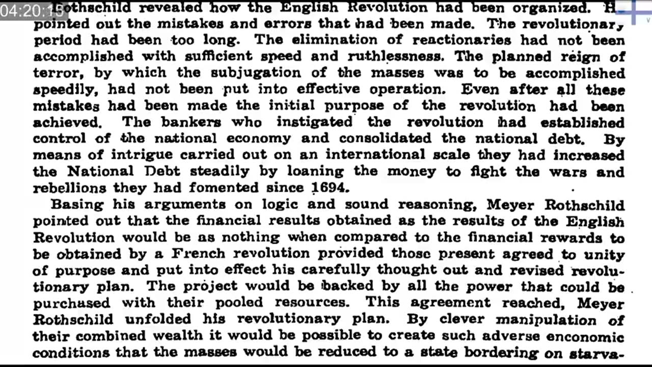 ROTHSCHILD'S WAR MANUAL [THE ORIGINAL PROTOCOLS OF 1773]