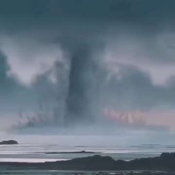 cloud brust wonderfull scene