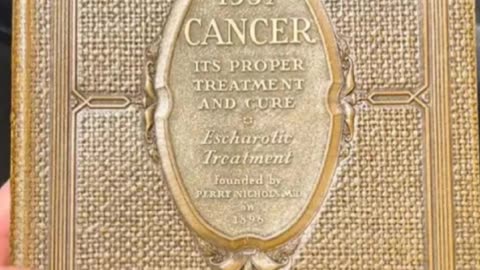 1937 Book on Cancer being CURED