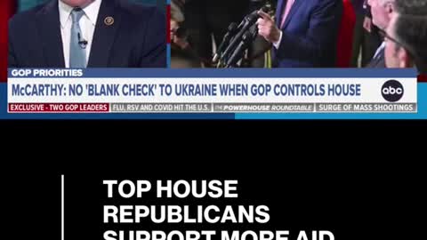 TOP HOUSEREPUBLICANSSUPPORT MORE AIDFOR UKRAINEBUT WANT......