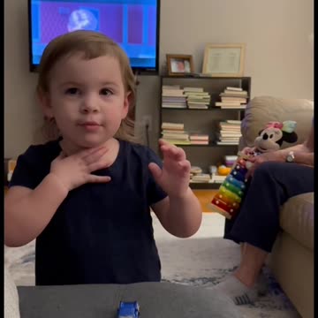 2 year old practicing problem solving!