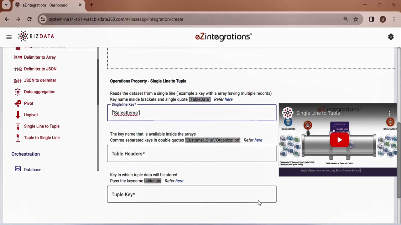 Database to Database Integration