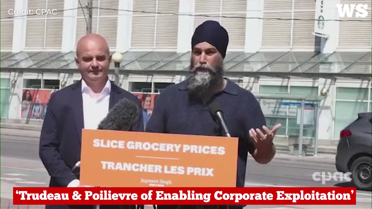 Singh Criticizes Trudeau and Poilievre for Policies Benefiting Big Corporations