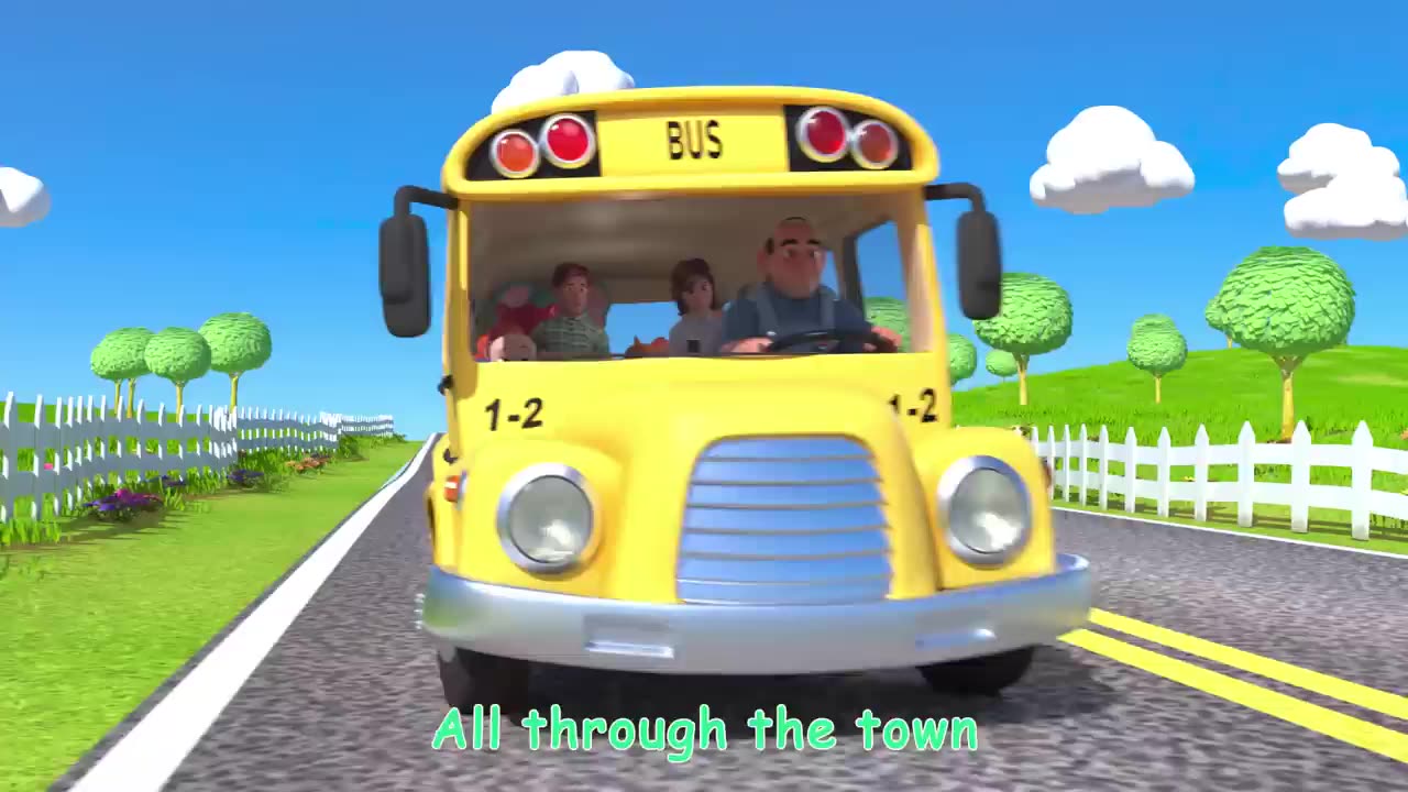 Wheels on the Bus! Classic Nursery Rhymes | CoComelon Animal Time | Animals for Kids