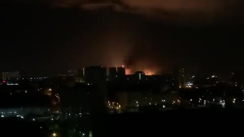 More Kiev night fighting (from a distance)