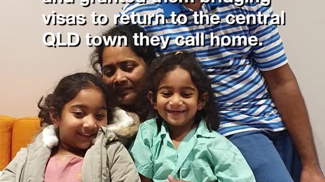 The Murugappan family are finally headed home to Biloela