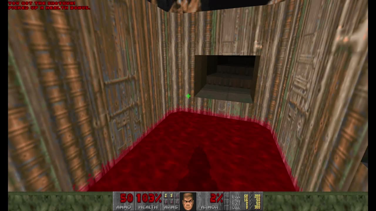 Final Doom - The Shores of Hell - Refinery (E2M3) - All secrets