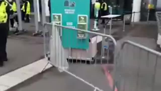 Wembley Stadium UK Covid Vaccination Hub Completely Empty