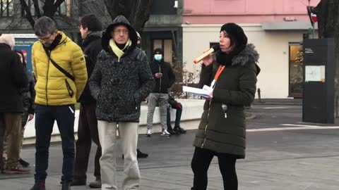 Emanuela Lorenzi BERGAMO - 18 DICEMBRE 2021 - MANIFESTAZIONE Libertà e Verità
