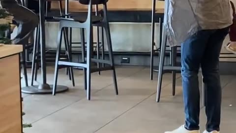 Magician Caught on Starbucks. Street Magic