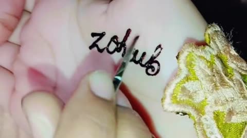 Zohaib name#mehndhi name
