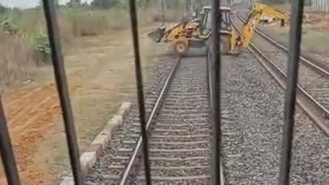 Live train accident