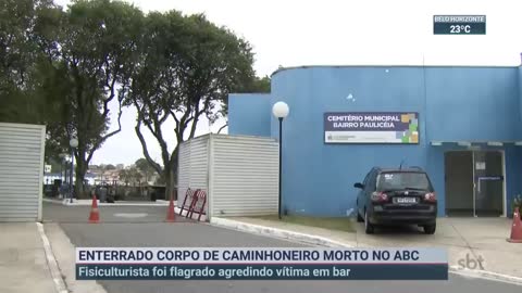 Caminhoneiro morre após ser agredido por fisiculturista | SBT Brasil (19/11/22)