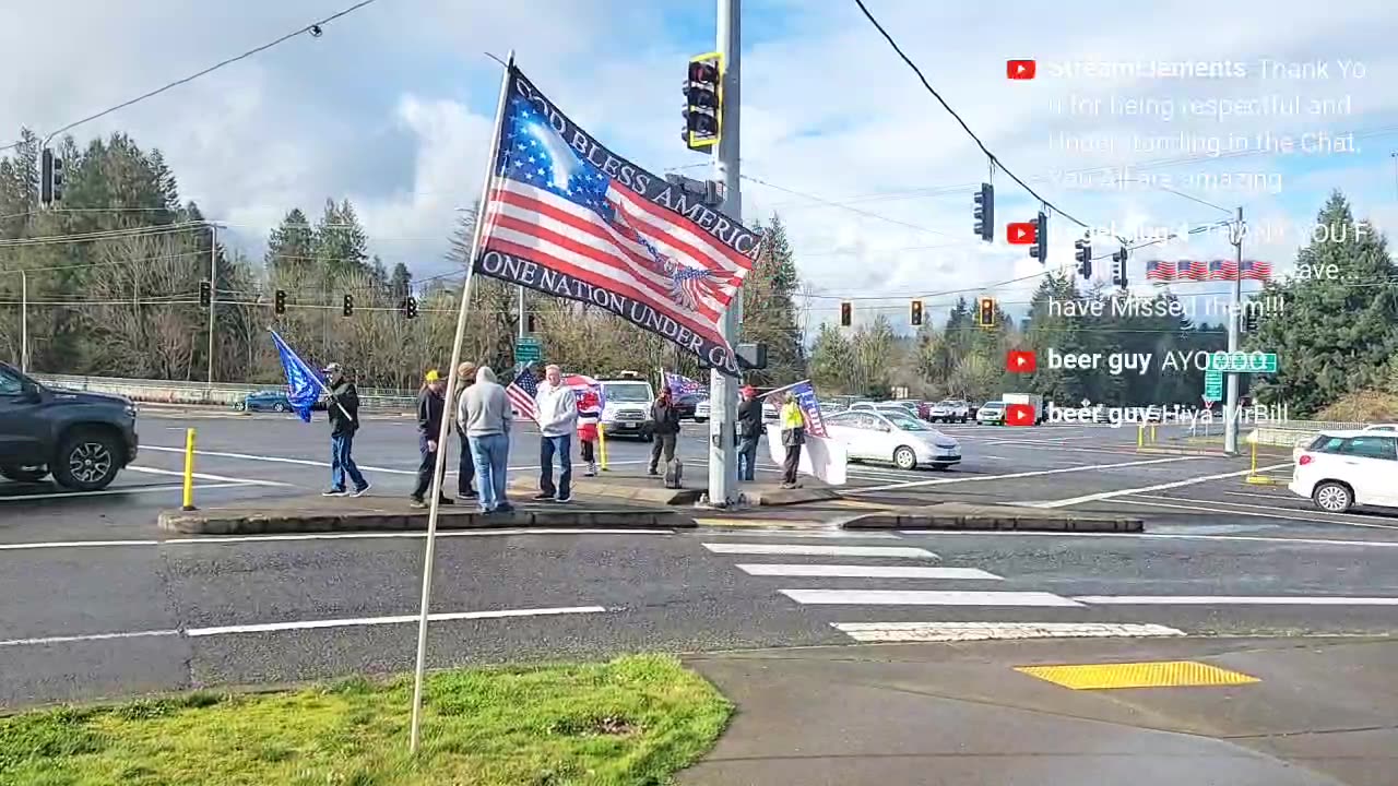 #Protest #Flagwave #Oregon for #equal Justice for all