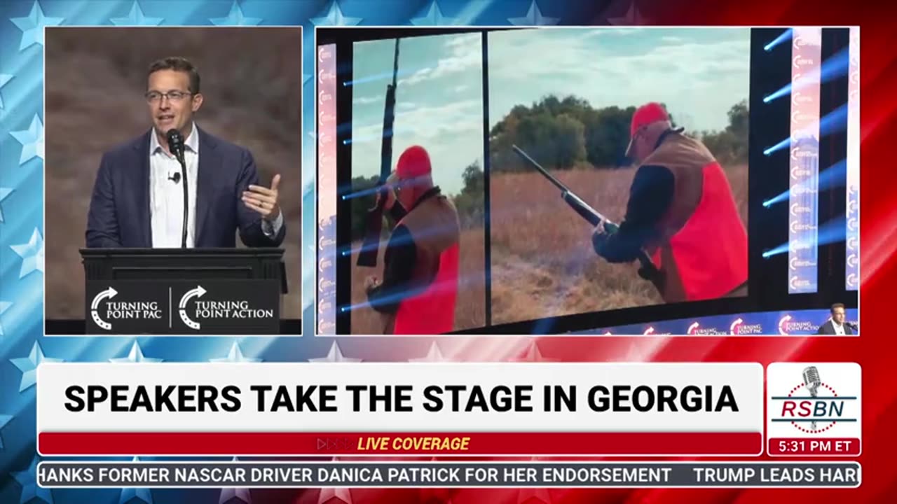 Benny Johnson Delivers Remarks at Turning Point Rally in Duluth, GA - 10/23/24