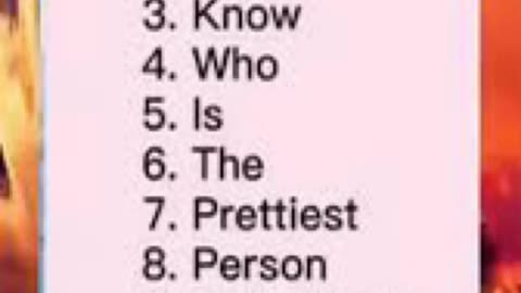 The Prettiest Person In The World Is You! 🥹🥰💗