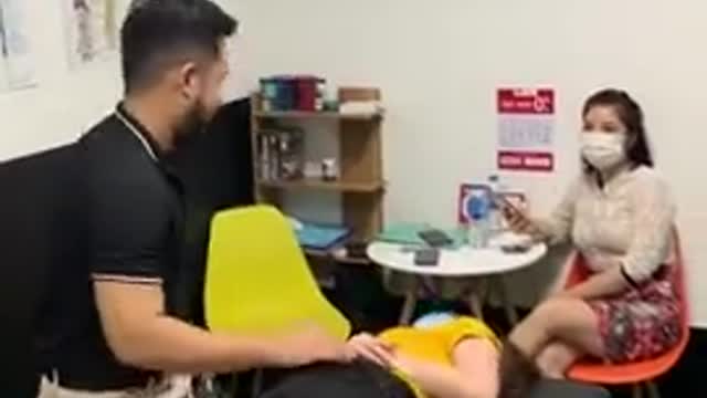 She Seeks The Doctor's Attention To Cure Her Osteoarthritis.