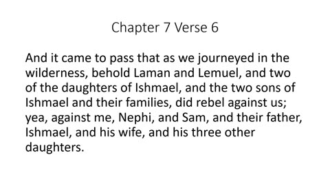 The Book of Mormon. 1 Nephi 7 (STGS)