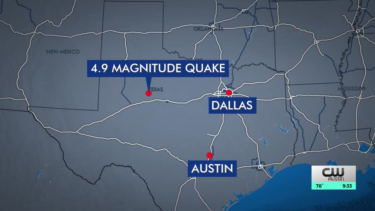 Three earthquakes shake West Texas, felt in Dallas-Fort Worth