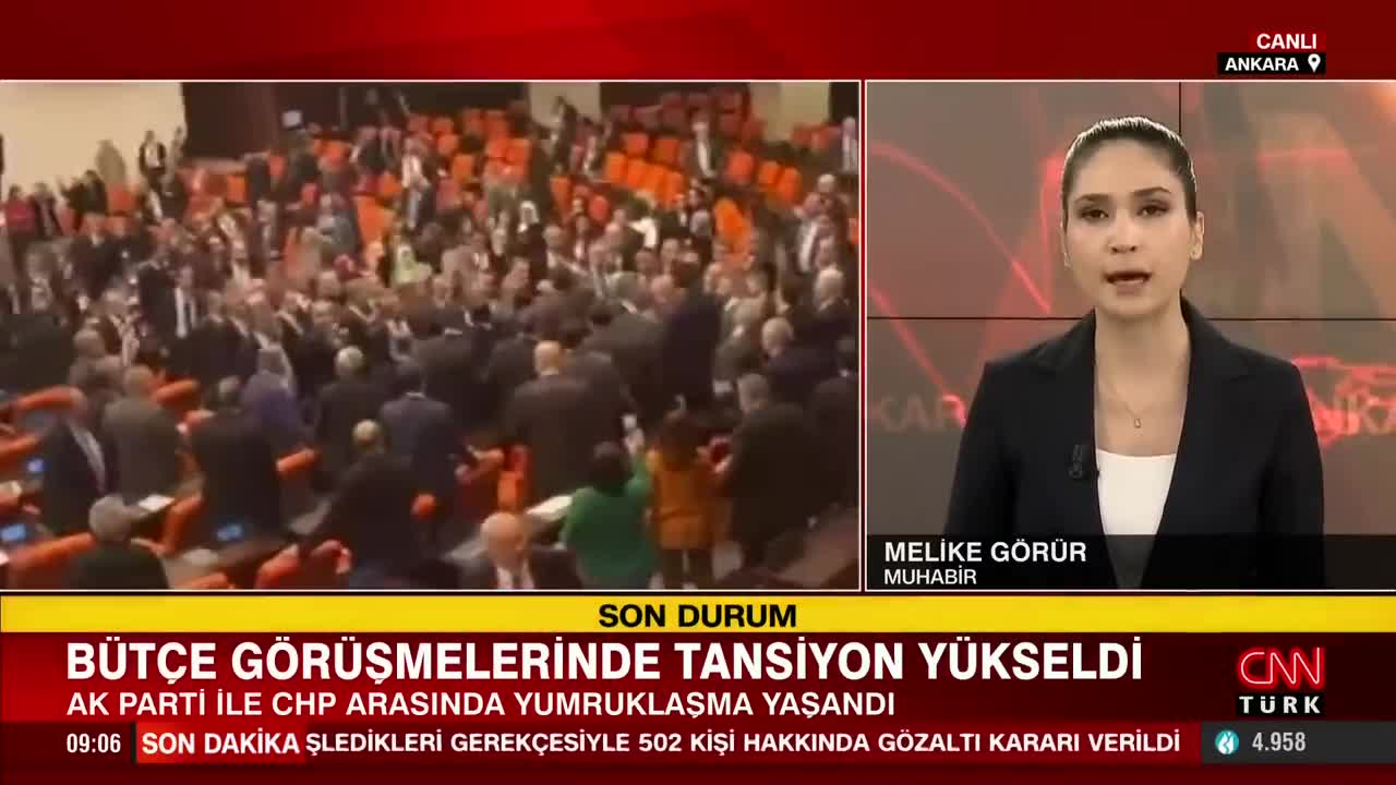 Bütçe görüşmelerinde AK Parti ile CHP arasında yumruklu kavga çıktı!