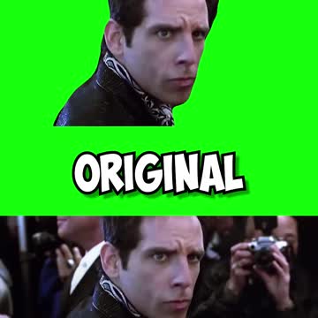 The Zoolander Stare | Green Screen VS Original