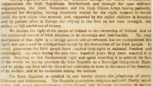 Proclamation-denier Joe Duffy denies the Irish right, to the ownership of Ireland