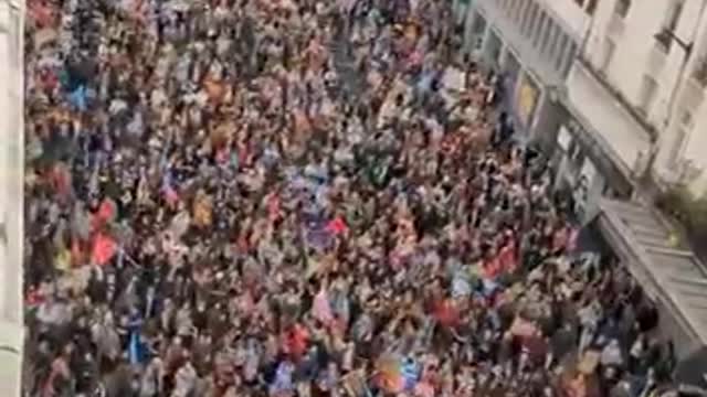 MASS PROTEST IN PARIS BECAUSE OF THE RISING PRICES...