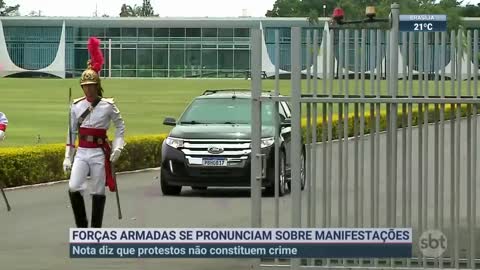 Forças Armadas condenam excessos em manifestações | SBT Brasil (11/11/22)