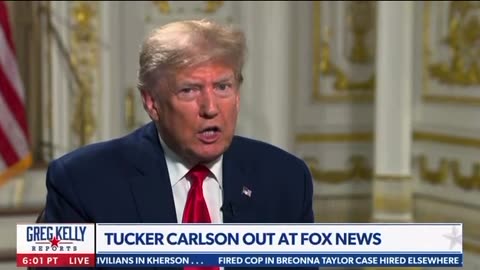 Donald Trump discusses Tucker Leaving Fox News