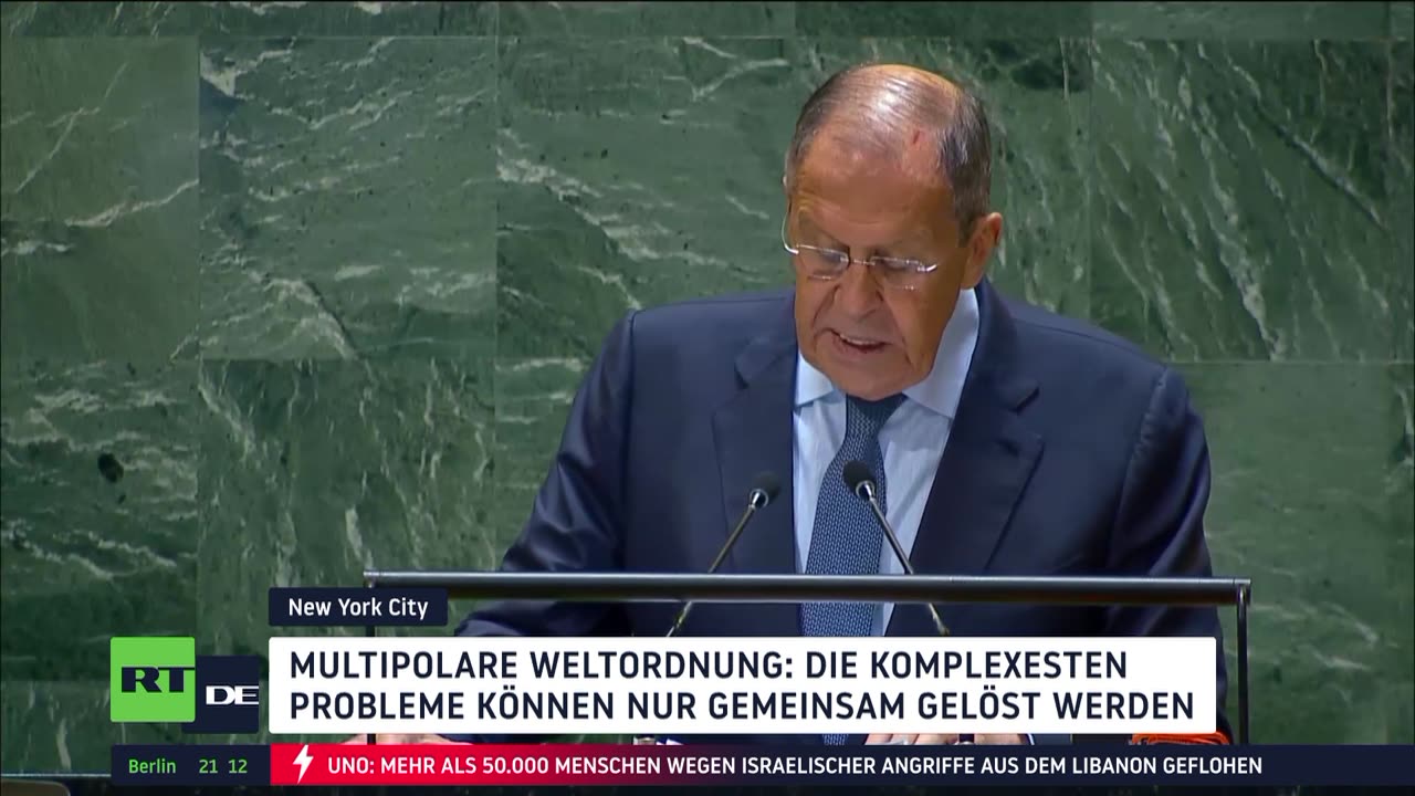 "Globale Probleme nur gemeinsam lösbar": Lawrow spricht vor der UNO – Ein Überblick