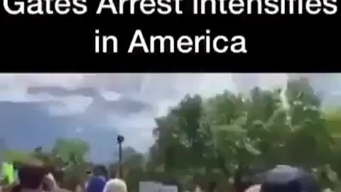 “Arrest Bill Gates, Arrest Bill Gates”