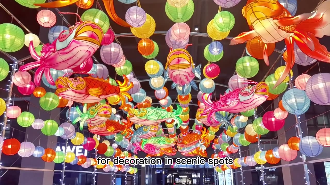 Chinese traditonal lantern with LED lights on looks incrediblely fantastic!