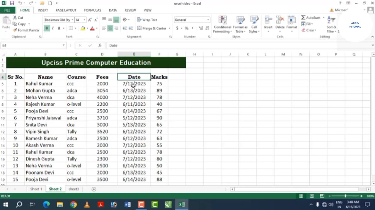 Ms Excel Basic To Advance Tutorial For Beginners with free certification by google (class-07)