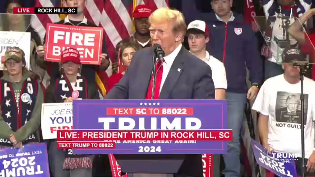Trump Rally in Rock Hill, South Carolina (Feb 23, Full Speech)