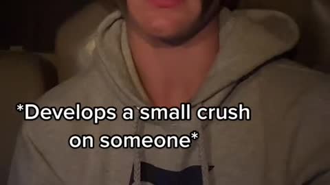 Develops a small crush on someone