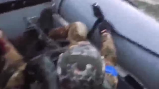 Rare footage of Ukrainian Special Forces using fast motor boats