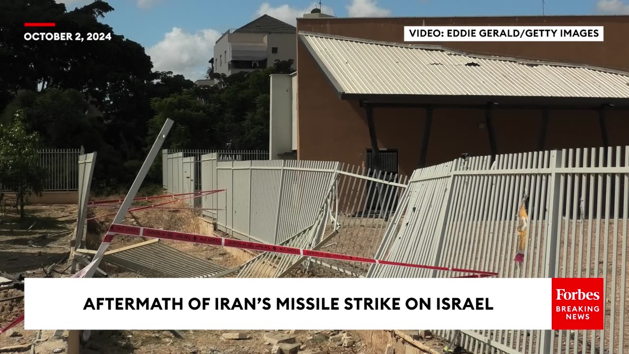 Aftermath Of Iran's Missile Attack On School In Gedera, Israel