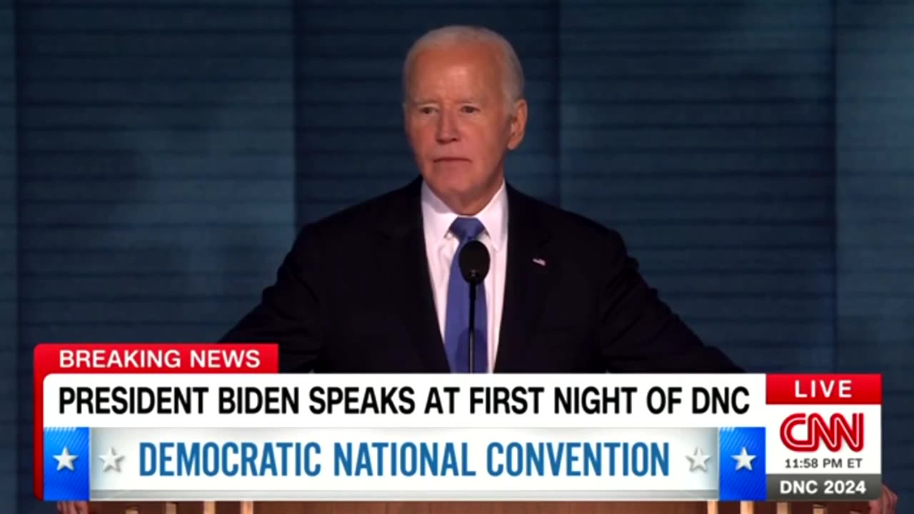 Biden Battles Teleprompter During DNC Keynote - Loses Badly...