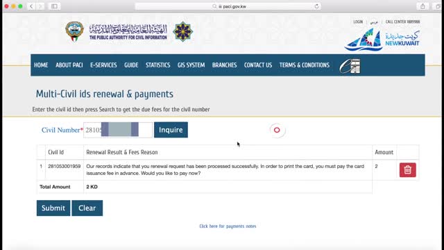 HOW TO RENEW CIVIL ID IN KUWAIT