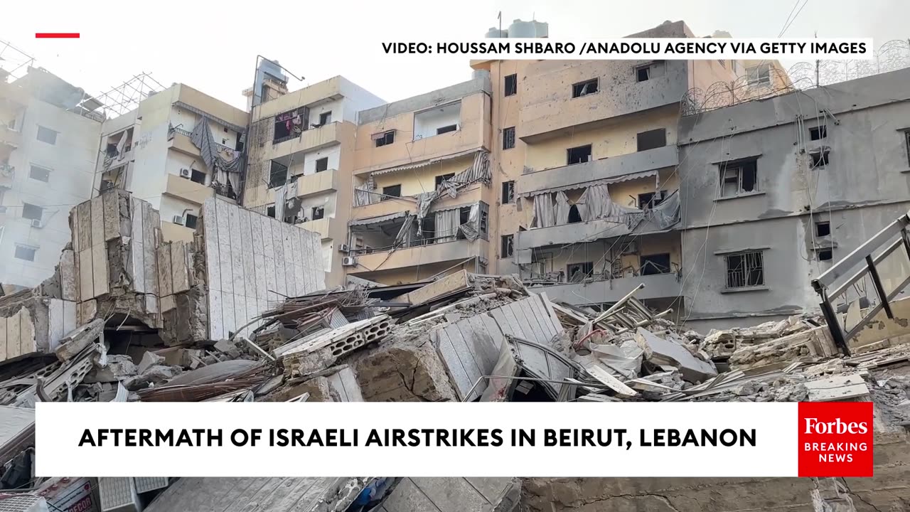 Israeli Airstrikes Cause Extreme Damage In Beirut, Lebanon