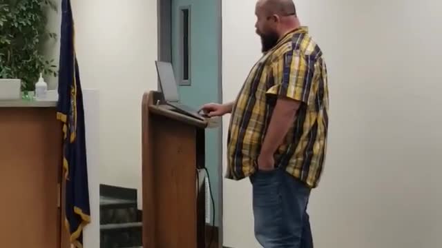Speaking at the Caldwell School Board
