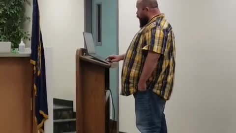 Speaking at the Caldwell School Board