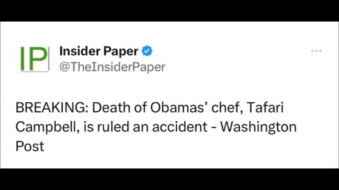 Obama's chef's death is ruled an accident