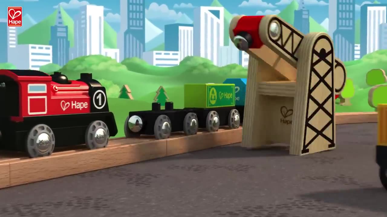 #HAPETOYS WOODEN CLASSIC RAILWAY