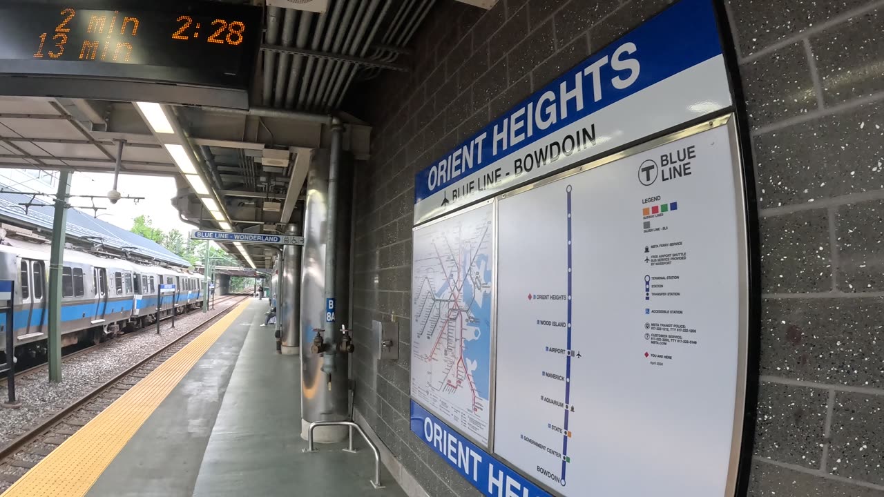 🔵ORIENT HEIGHTS🔵Blue Line T MBTA Boston public transportation EASTIE