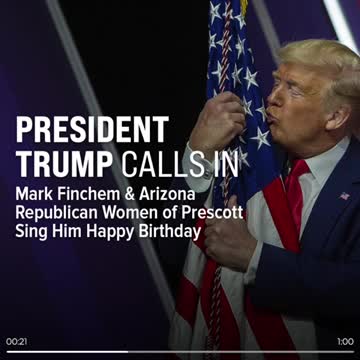 President Trump Gets Sung Happy Birthday and He Gives a Very Inspiring Message.